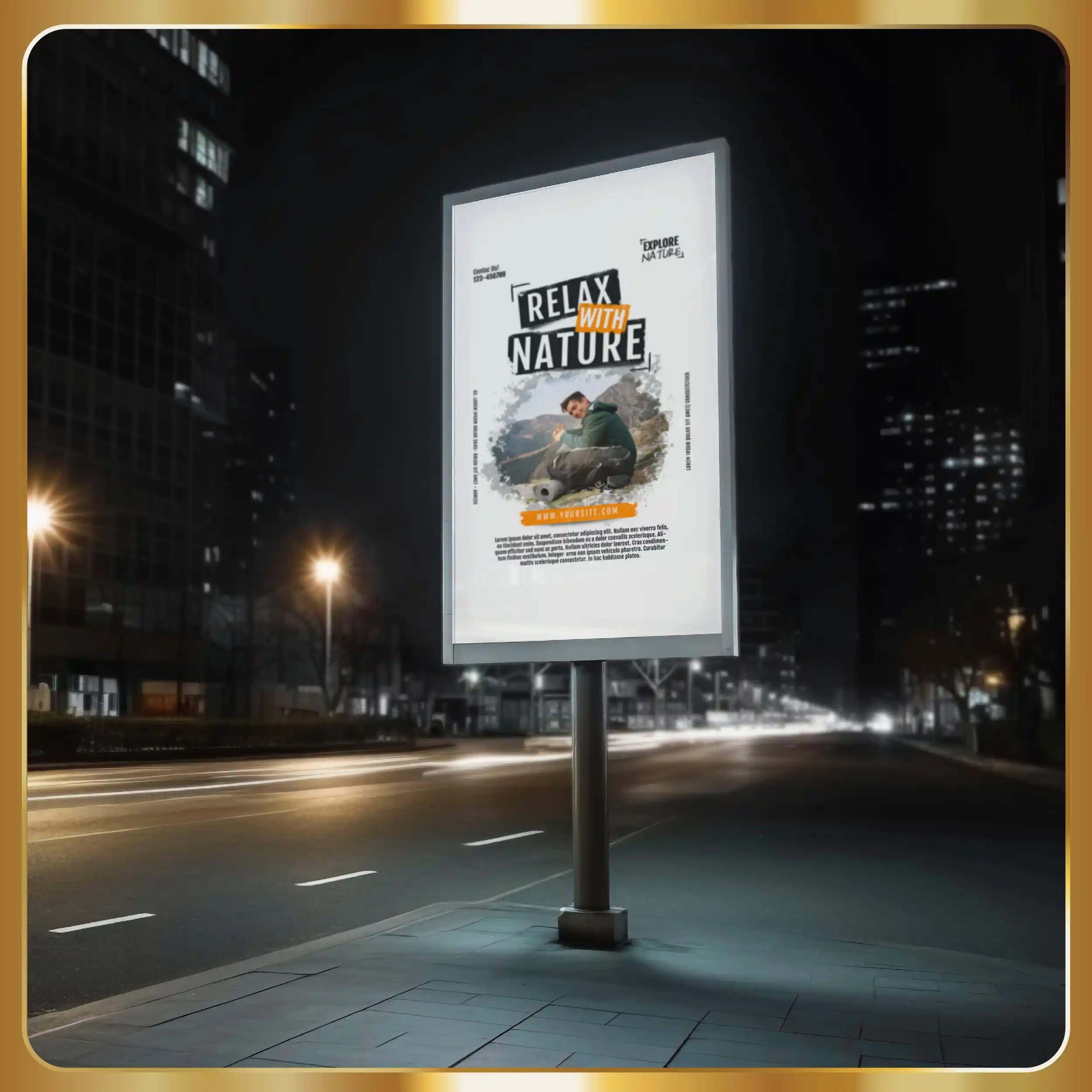 Real estate billboard template psd.